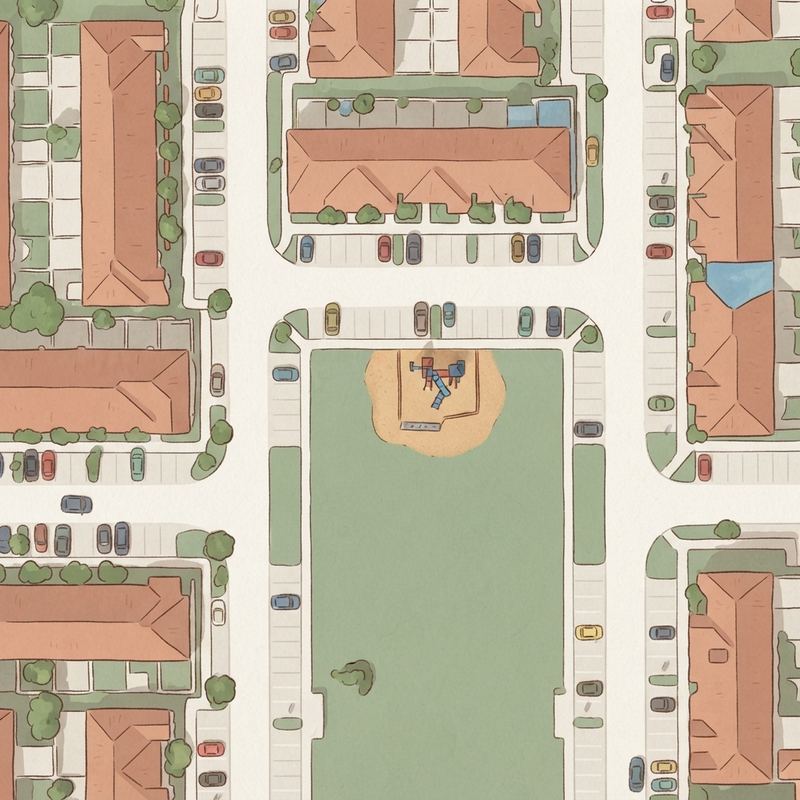 Illustrated map of Kids park
