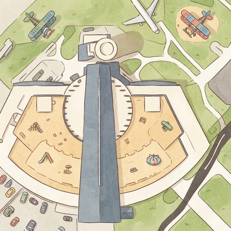 Illustrated map of Kids Play Area