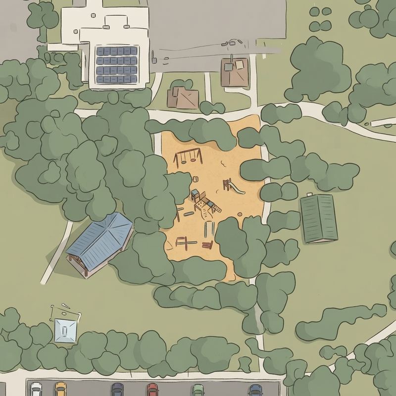 Illustrated map of Kidsville