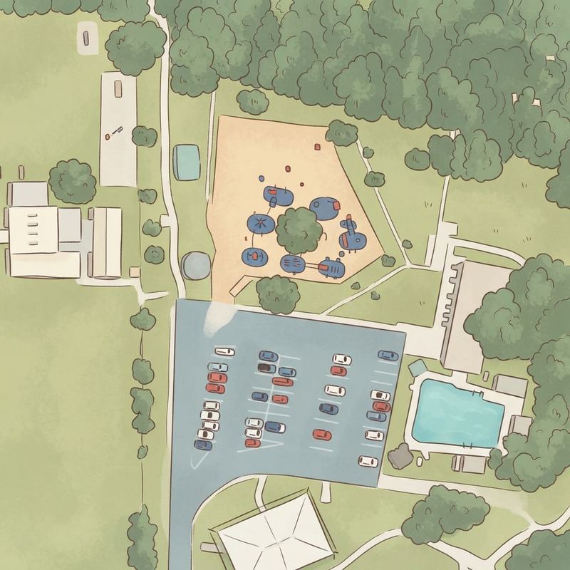 Illustrated map of KidZone