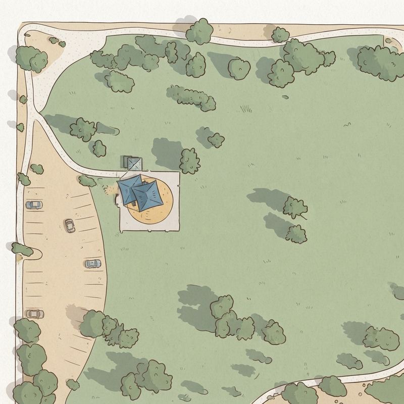 Illustrated map of Kierland Park
