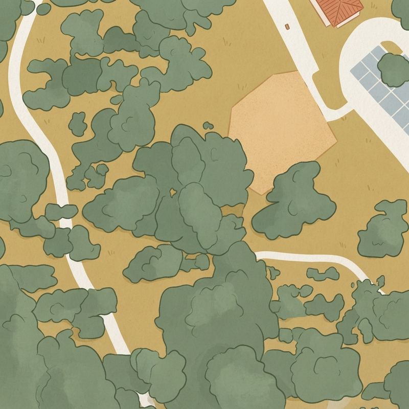 Illustrated map of Kiest Complex