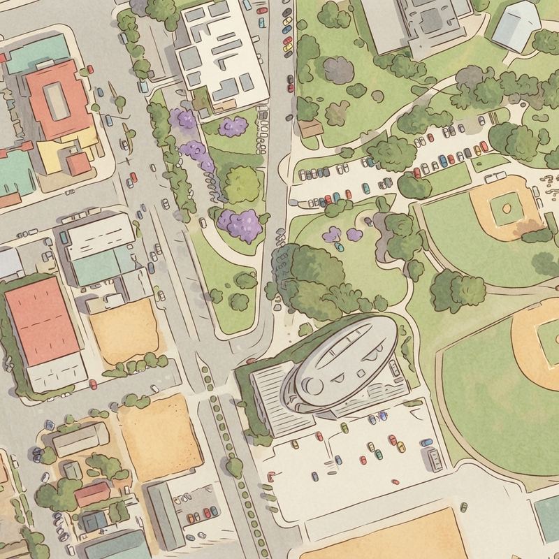 Illustrated map of Kimball Park