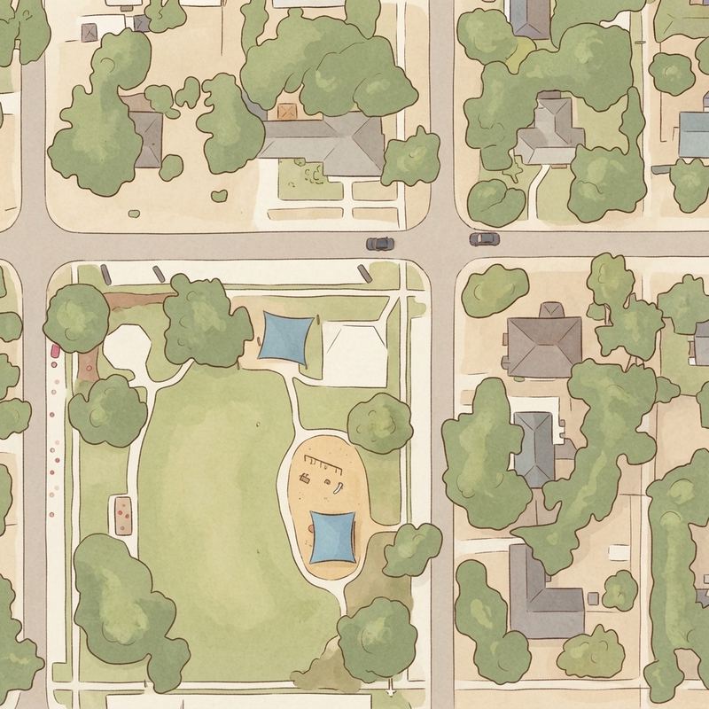 Illustrated map of Kimmel Park