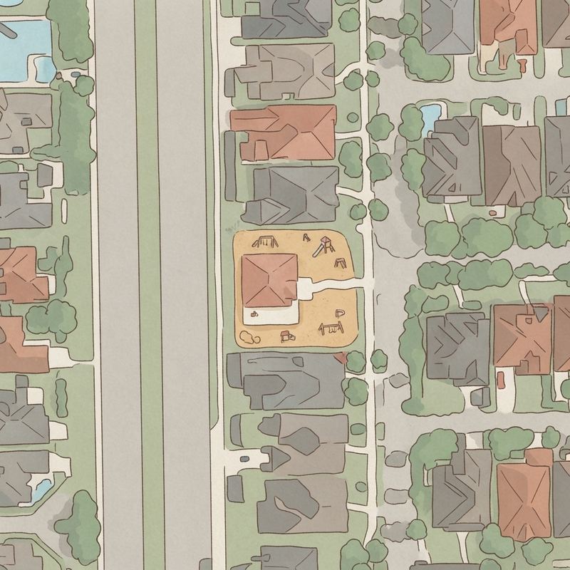 Illustrated map of King Lionel Playground