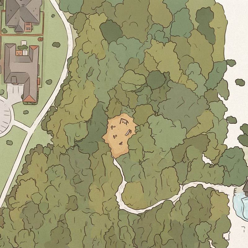 Illustrated map of Kingsbridge Park