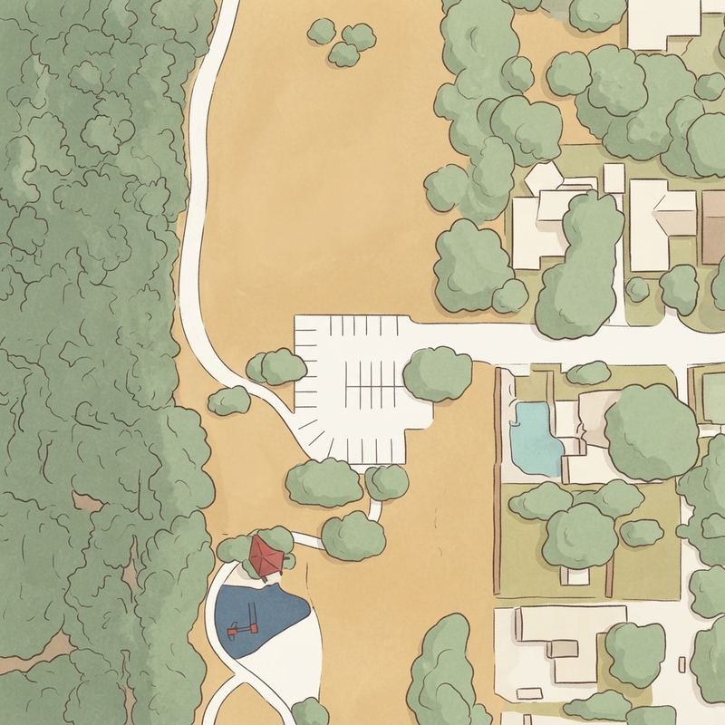 Illustrated map of Kingswood Park