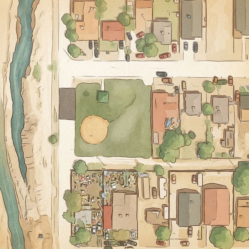 Illustrated map of Kipok Mini Park