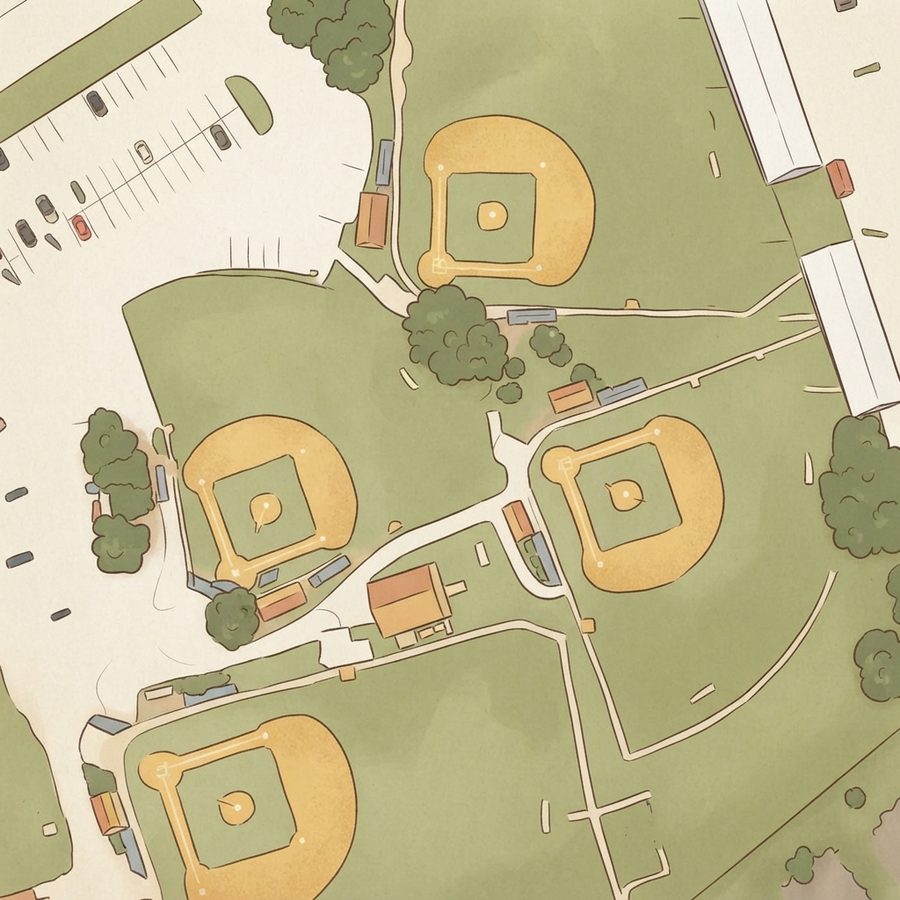 Illustrated map of Klein Park