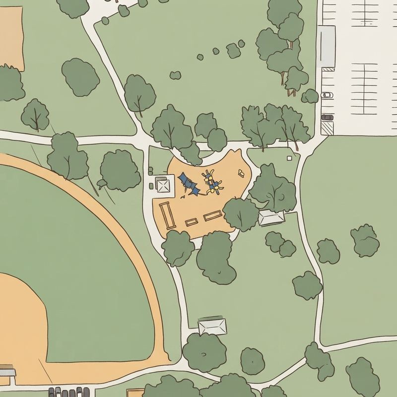 Illustrated map of Kleinman Park