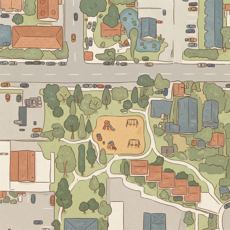 Illustrated map of Kunkel Park