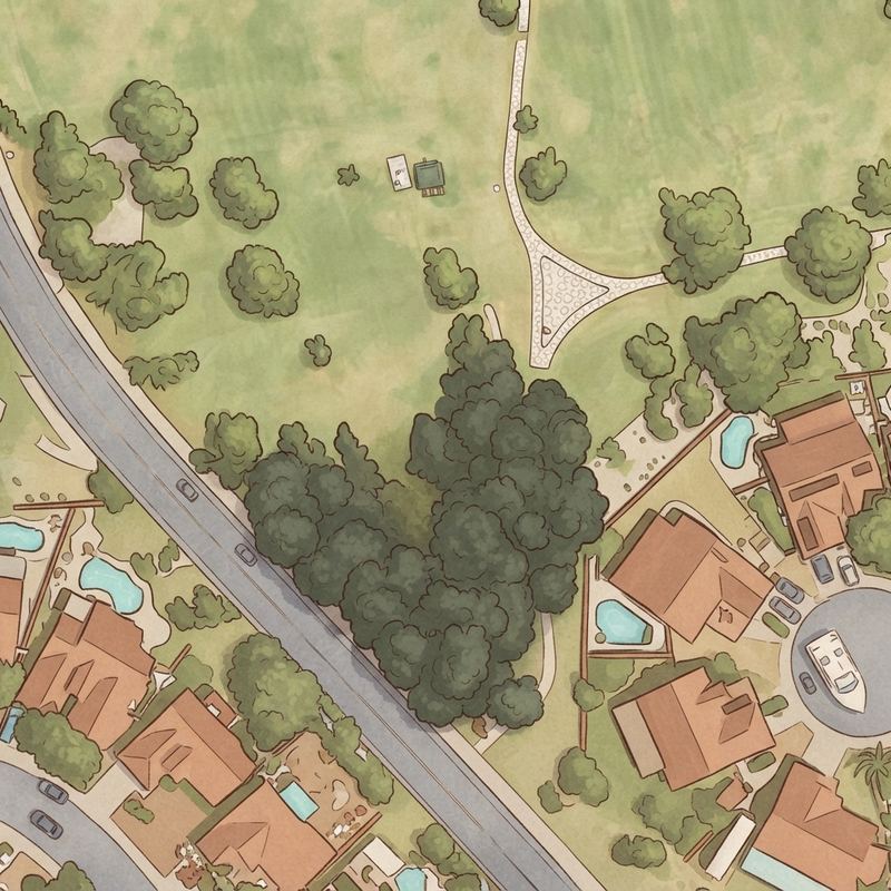 Illustrated map of Kylee Park