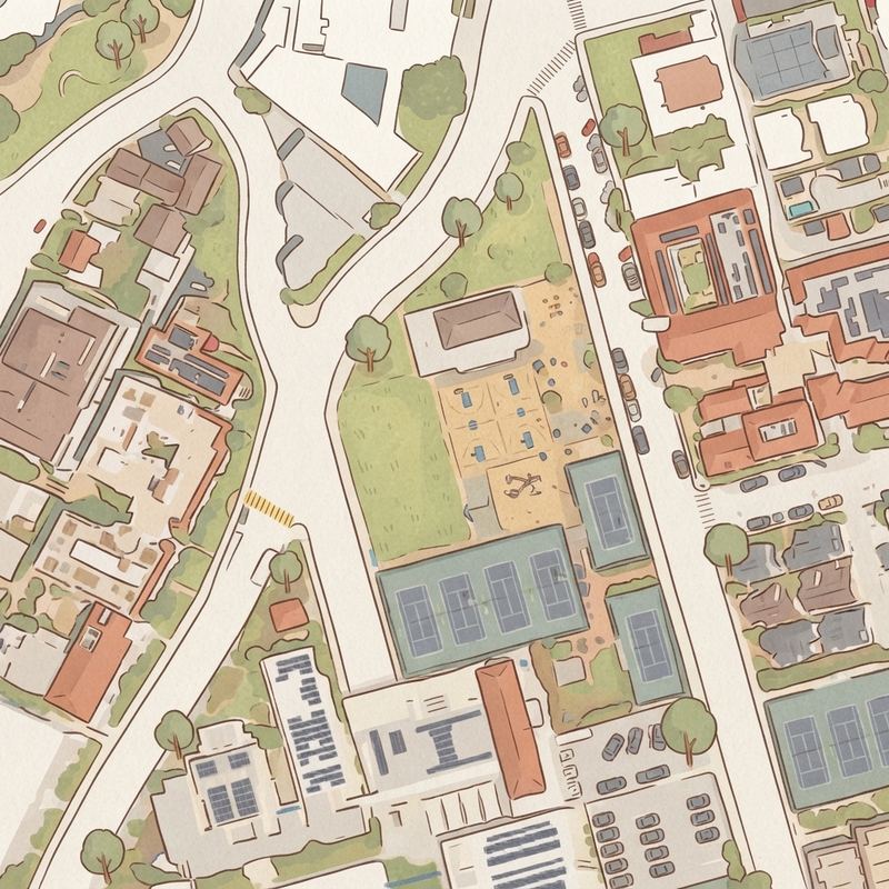 Illustrated map of La Jolla Park