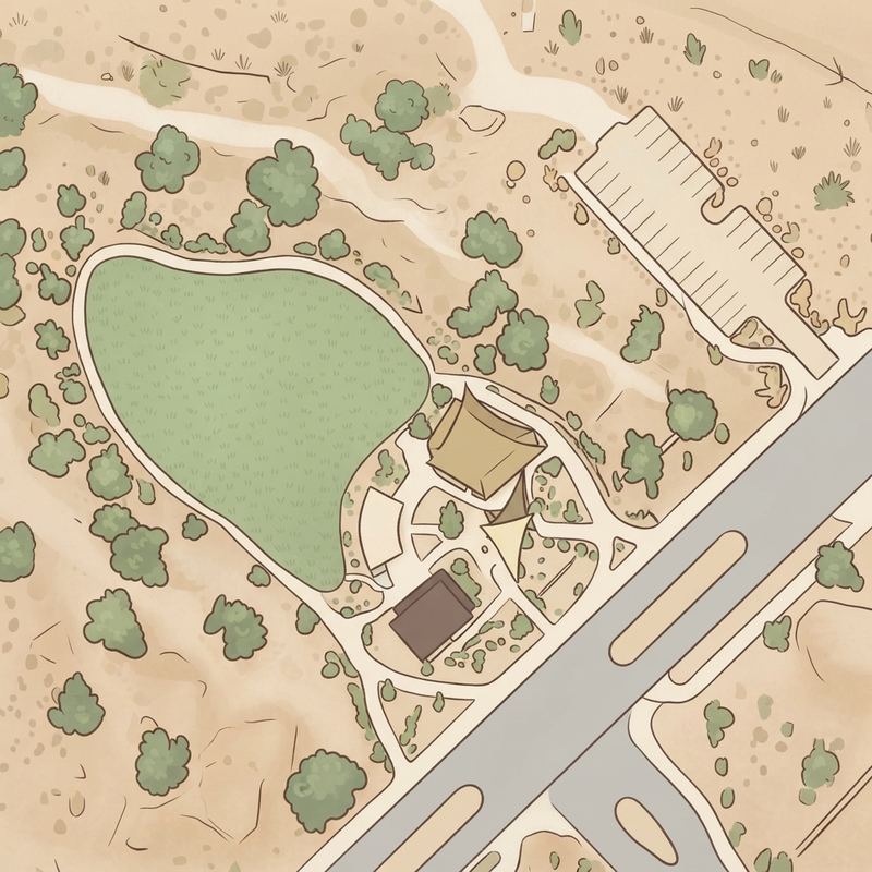 Illustrated map of Ladera Park