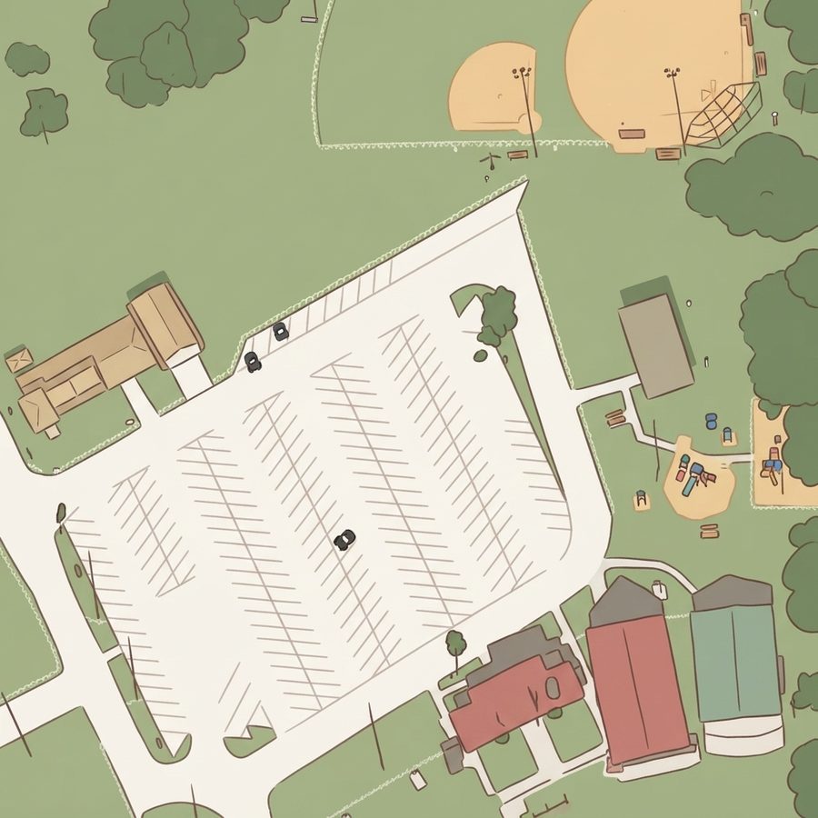 Illustrated map of Lake Fairview Park