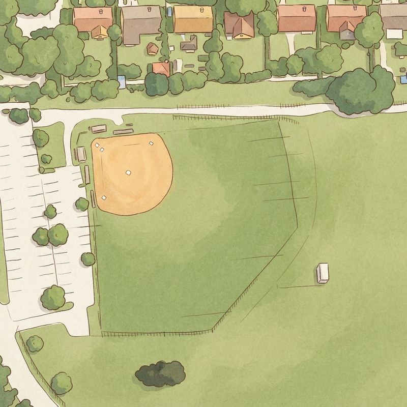 Illustrated map of Lakeside Park