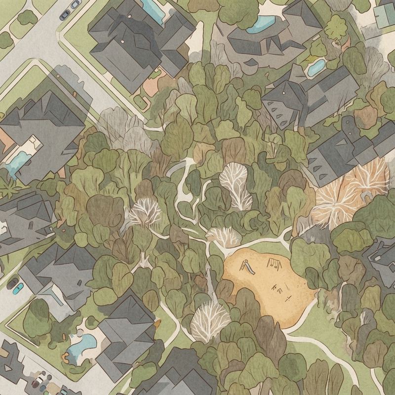 Illustrated map of Lakeside Promenade Fountain