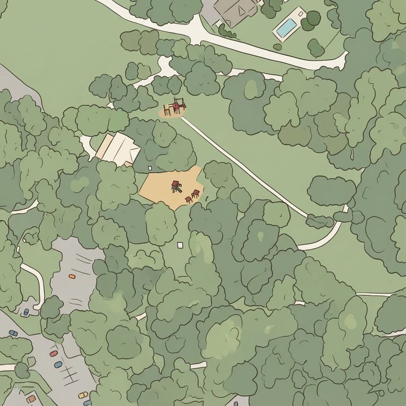Illustrated map of Lakewood Park
