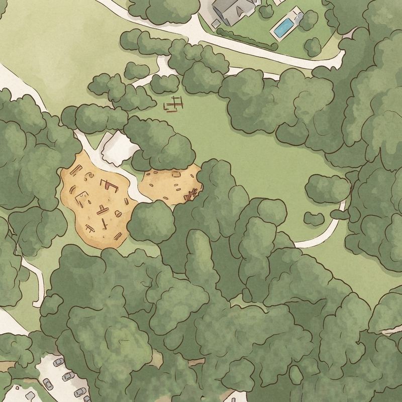 Illustrated map of Lakewood Playground