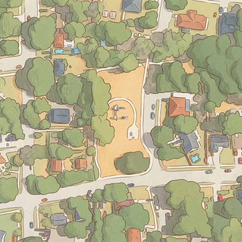 Illustrated map of Lamar Park