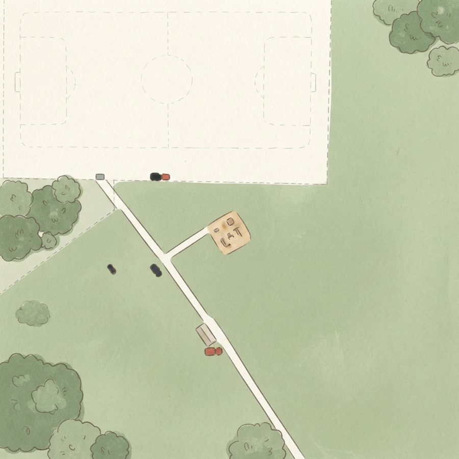 Illustrated map of Lancaster Community Park