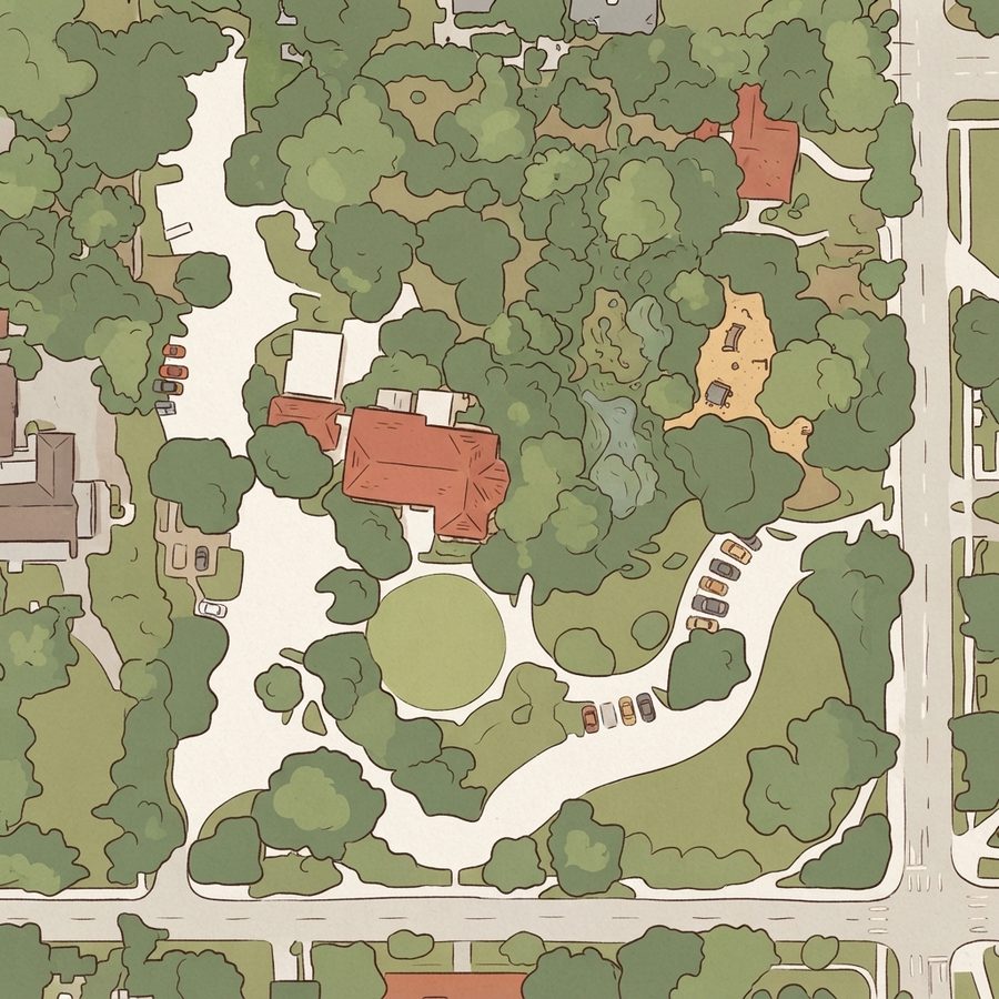 Illustrated map of Landa Playground
