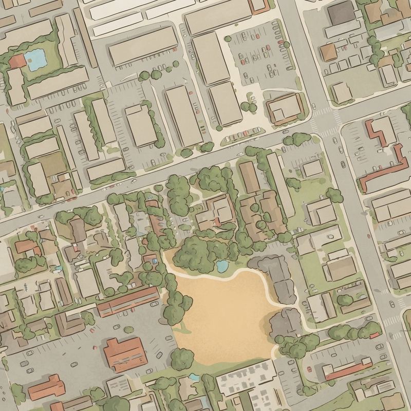 Illustrated map of Lauderbach Park