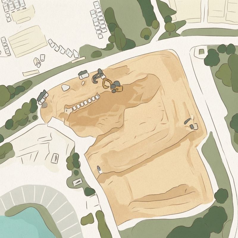 Illustrated map of Laureate Park Playground