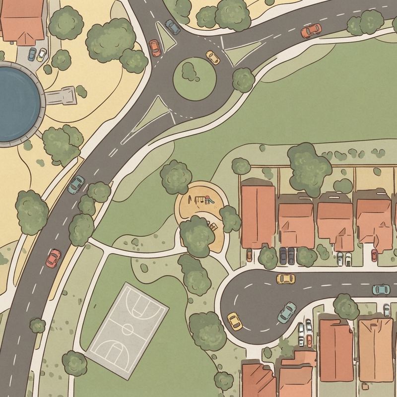 Illustrated map of Laveen Crossing Park