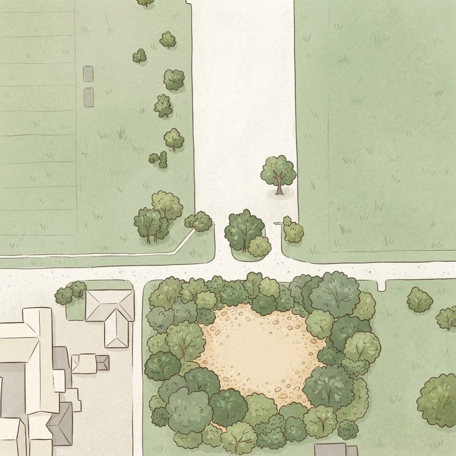 Illustrated map of Law Park ll