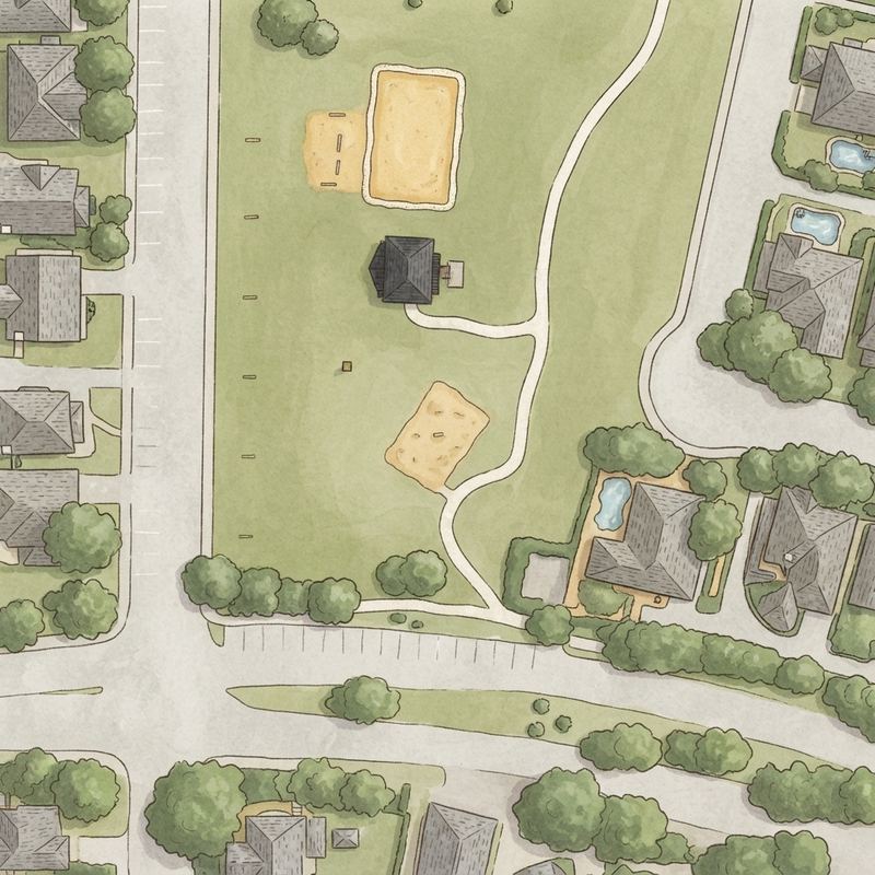 Illustrated map of Legends Texas HOA Activities Area
