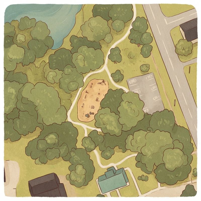Illustrated map of Legion Field