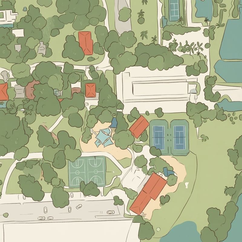 Illustrated map of Legion Park