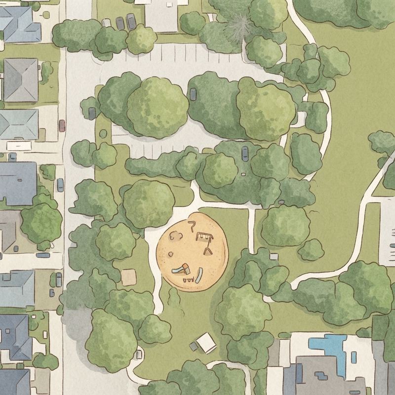 Illustrated map of Lemon Grove Park