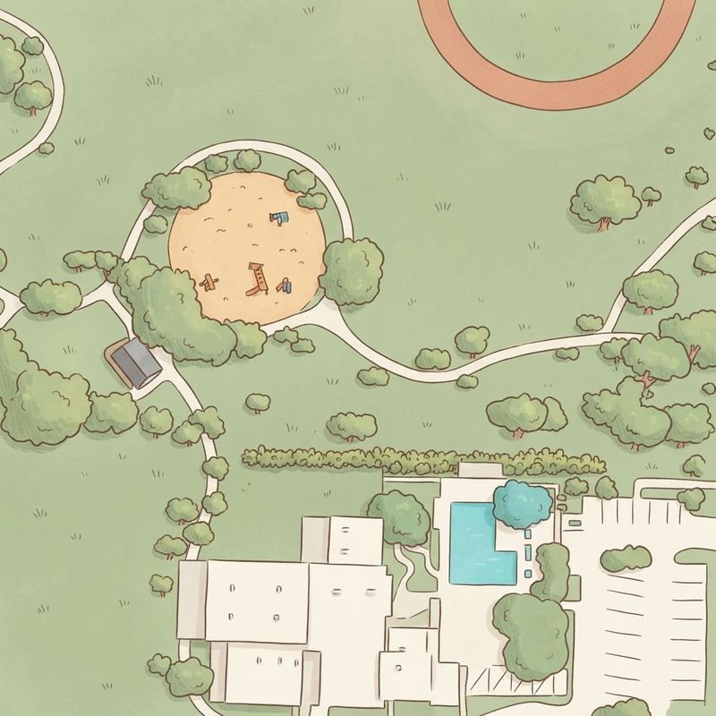 Illustrated map of Liberty Park