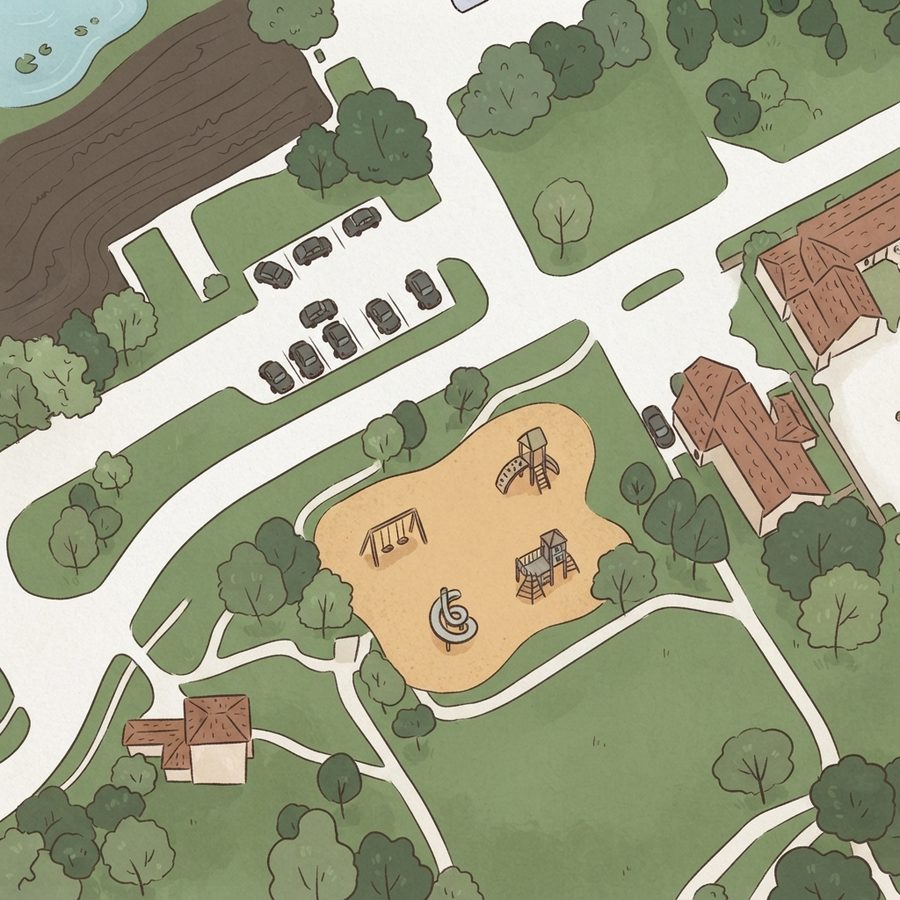 Illustrated map of Liberty Park