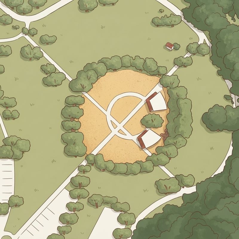 Illustrated map of Limestone Quarry Park
