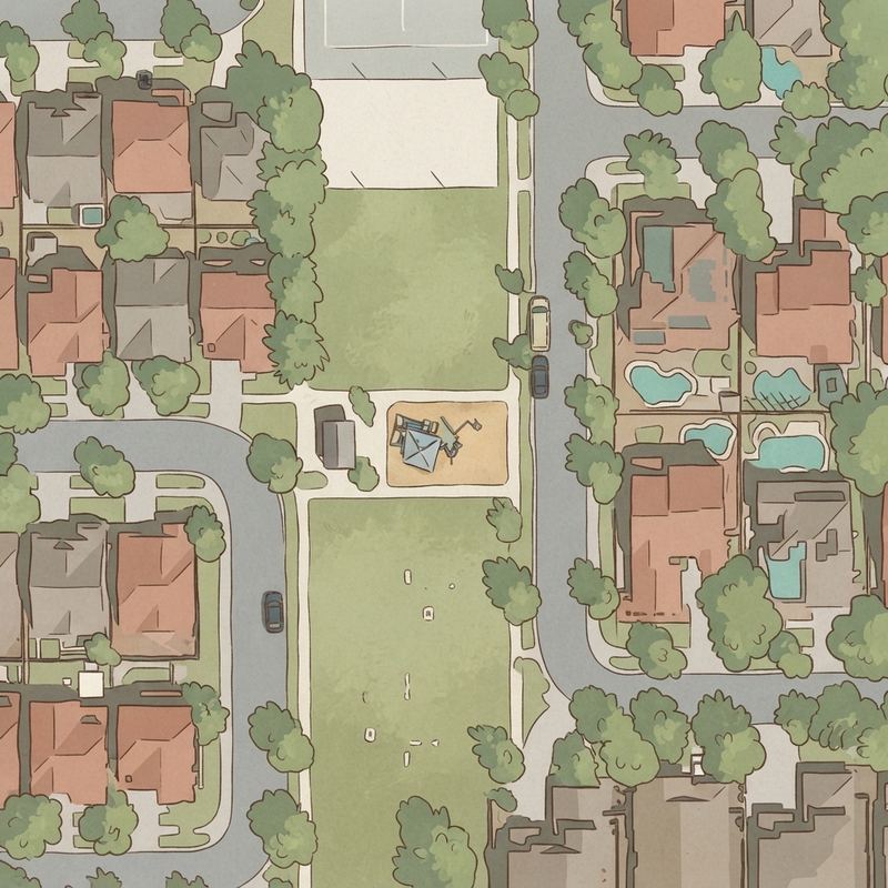 Illustrated map of Linda Park