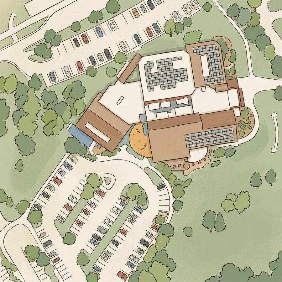 Illustrated map of Lions Park