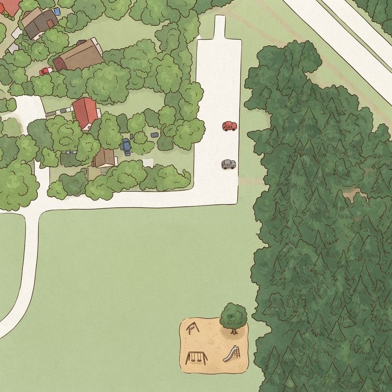 Illustrated map of Lively Park
