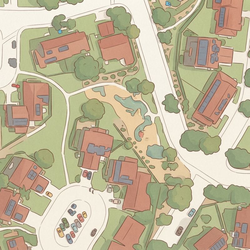 Illustrated map of Loftberg St Playground