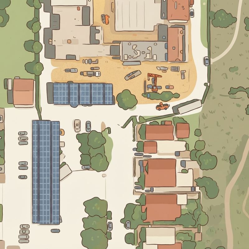 Illustrated map of Loma Verde Park