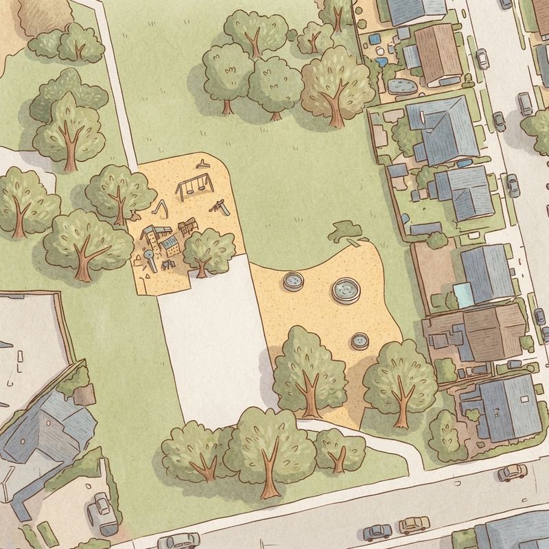Illustrated map of Lomita Park