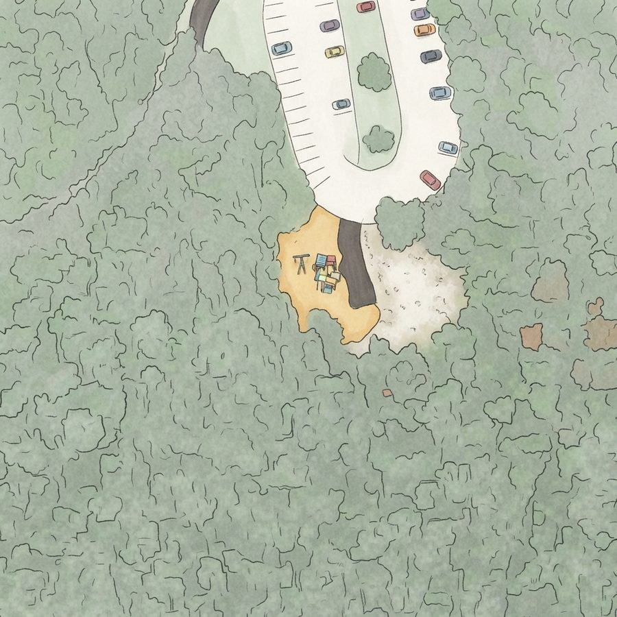 Illustrated map of Long Hunter Playground