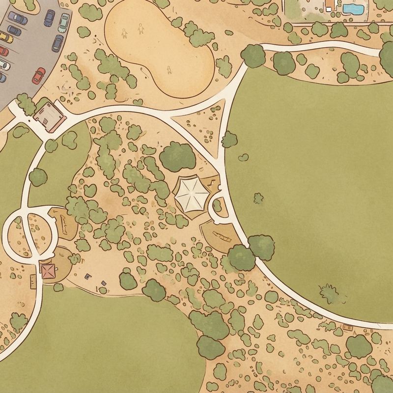 Illustrated map of Lookout Mountain Park