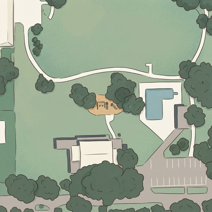 Illustrated map of Love Park