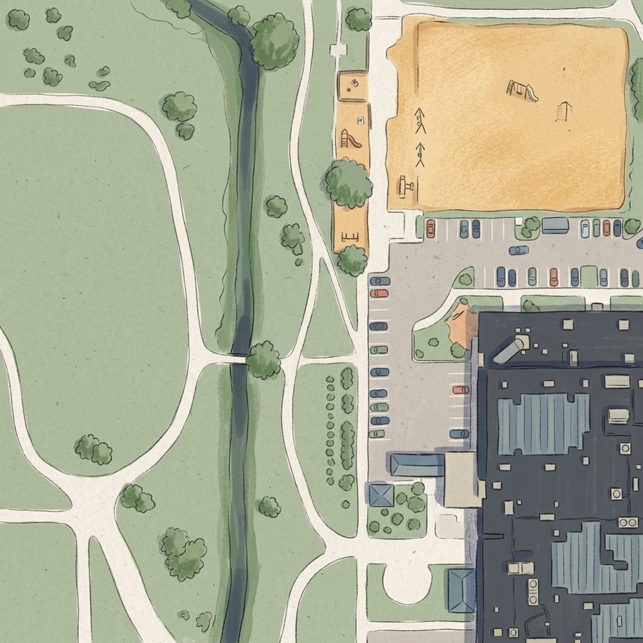 Illustrated map of LuBird’s Light ️ Playground