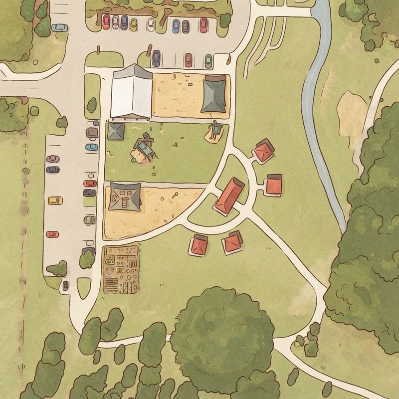 Illustrated map of Mabry Park