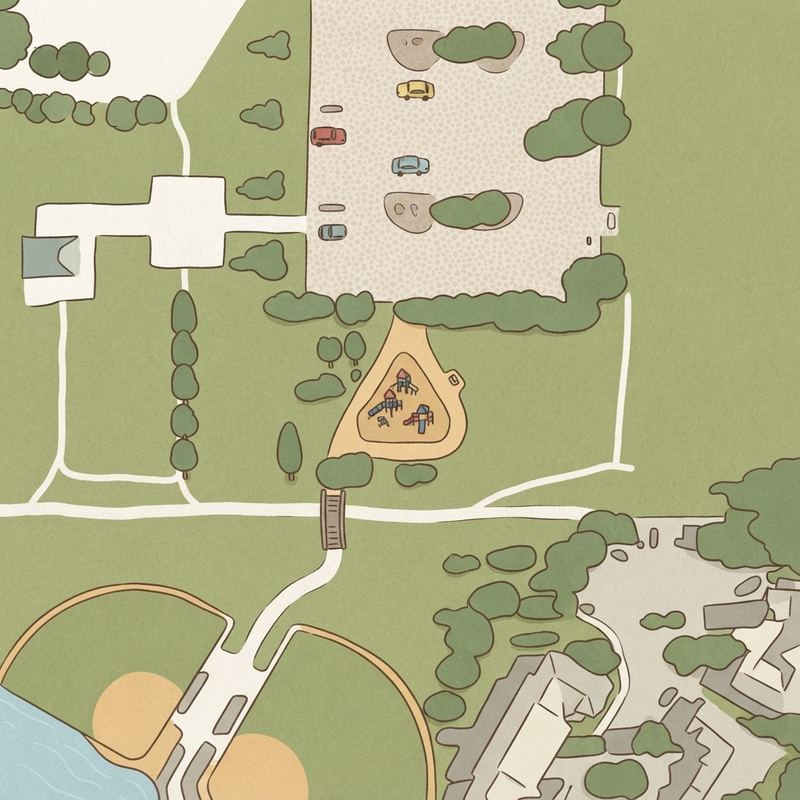 Illustrated map of MacArthur Park