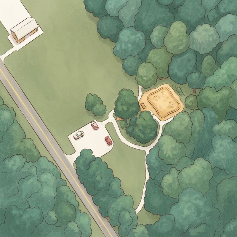 Illustrated map of Maddox Road Park